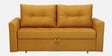 Zenith Fabric Sofa Cum Bed In Tangy Yellow Colour With Storage