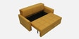 Zenith Fabric Sofa Cum Bed In Tangy Yellow Colour With Storage