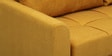 Zenith Fabric Sofa Cum Bed In Tangy Yellow Colour With Storage