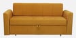 Zenith Fabric Sofa Cum Bed In Tangy Yellow Colour With Storage