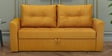 Zenith Fabric Sofa Cum Bed In Tangy Yellow Colour With Storage