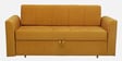 Zenith Fabric Sofa Cum Bed In Tangy Yellow Colour With Storage