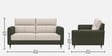 Zenith 2 Seater Sofa In Beige Color