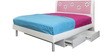 Zest Single Bed in Pink Colour