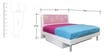 Zest Single Bed in Pink Colour