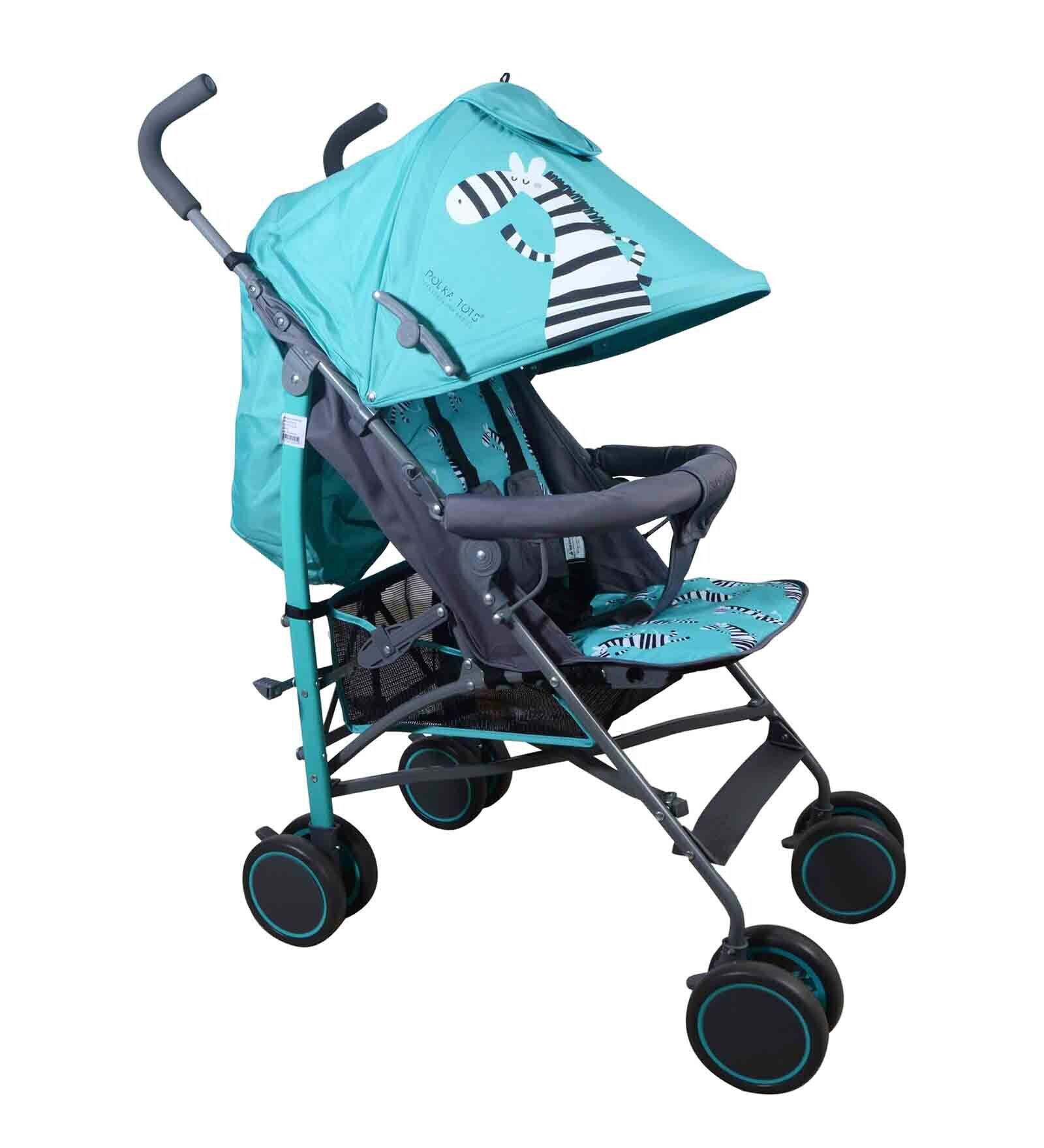Zebbie Baby Stroller with Canopy in Blue Colour