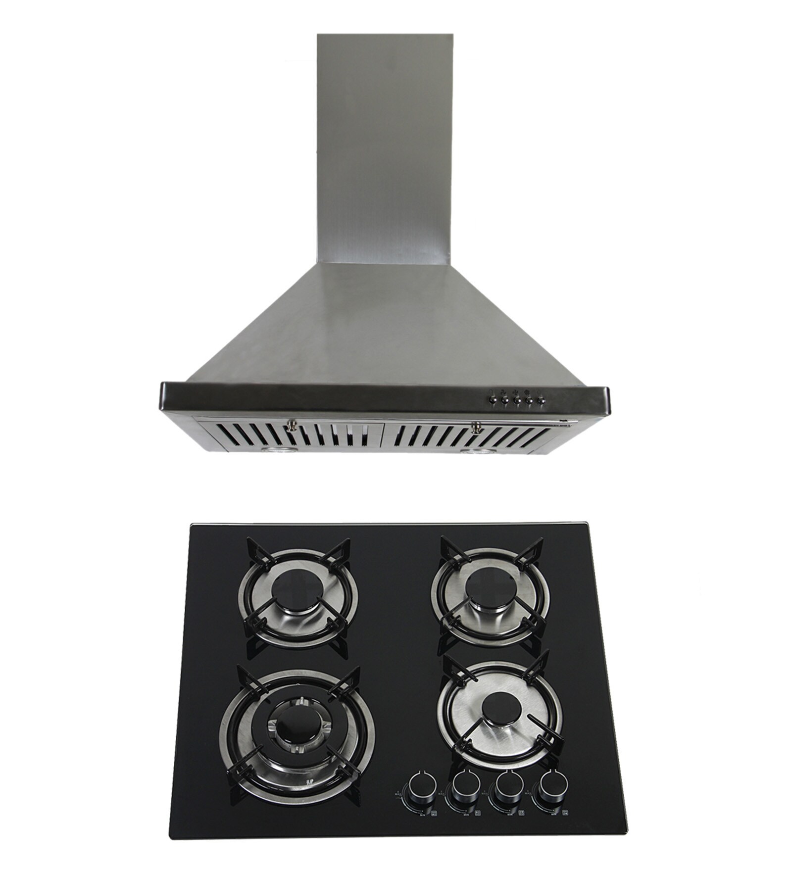 Buy Zen Germany 1002 Cf 60 CM Hood Chimney & 1016 Ai Builtin Hob Combo