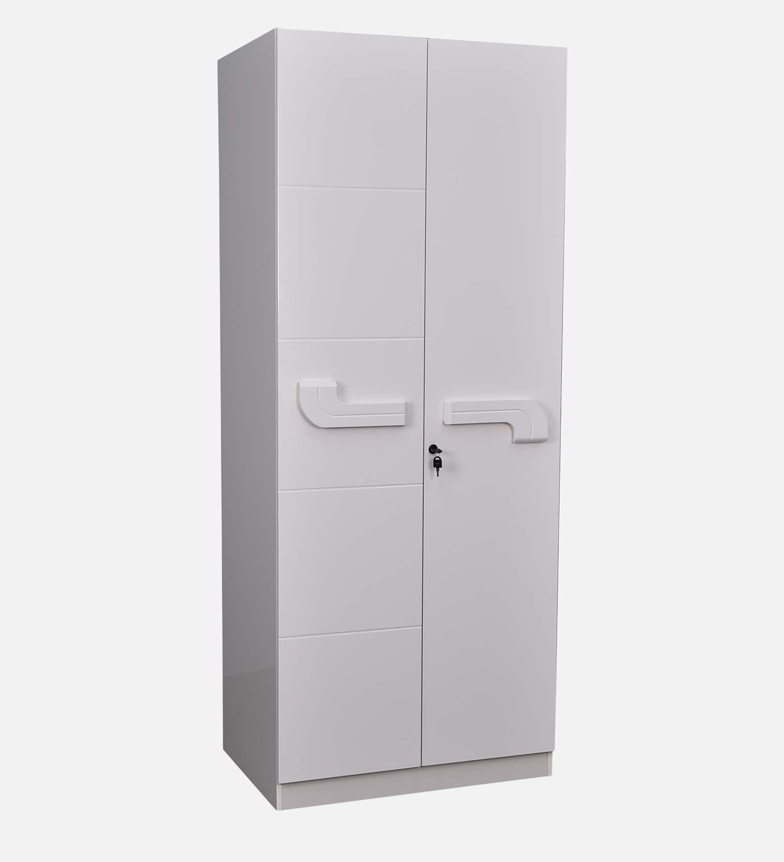 Rome Italian High Glossy 2 Door Wardrobe In White Color Rome Italian High Glossy 2 Door Wardrobe In White Color