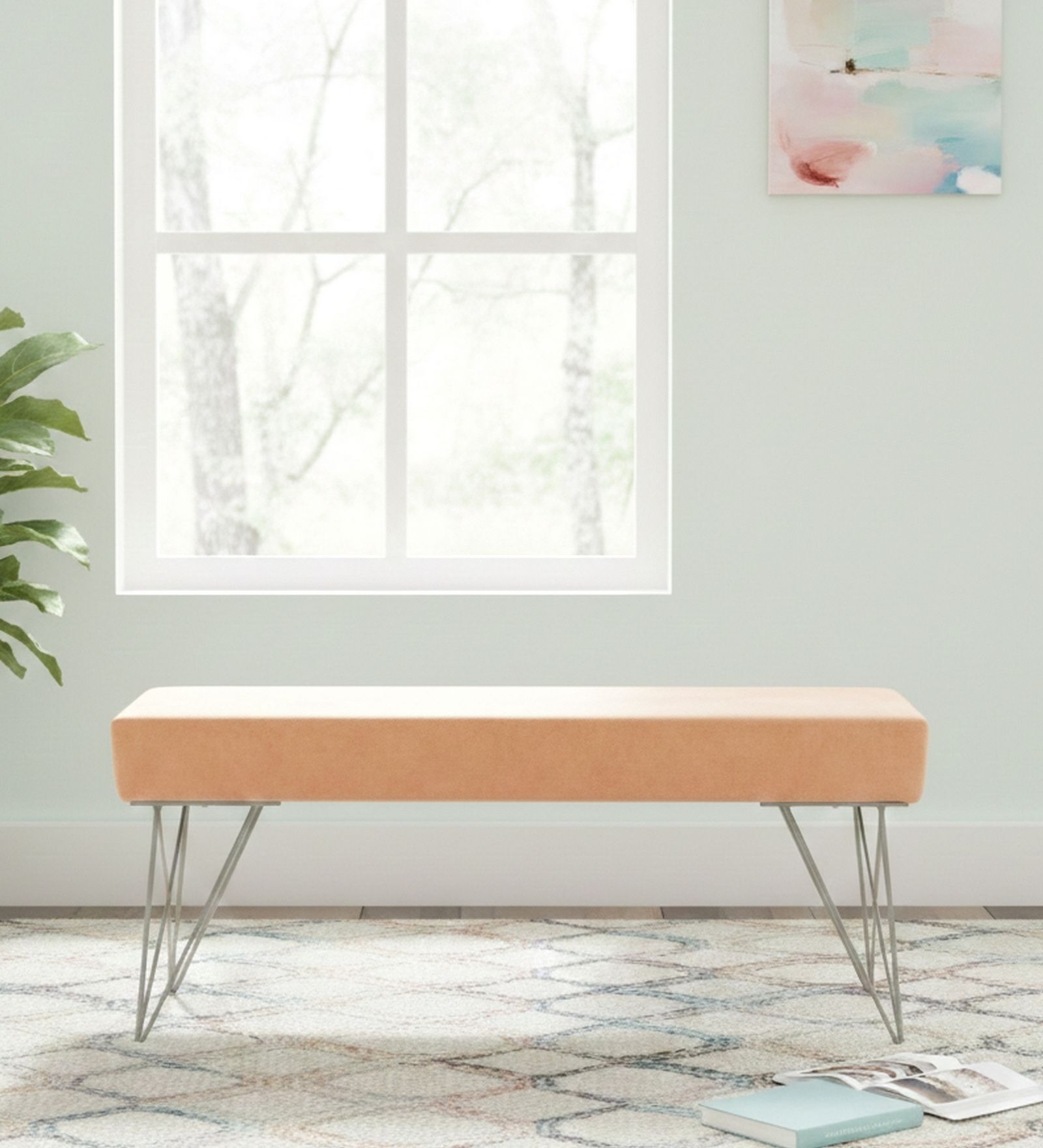 Zenith Bench In Peach Colour