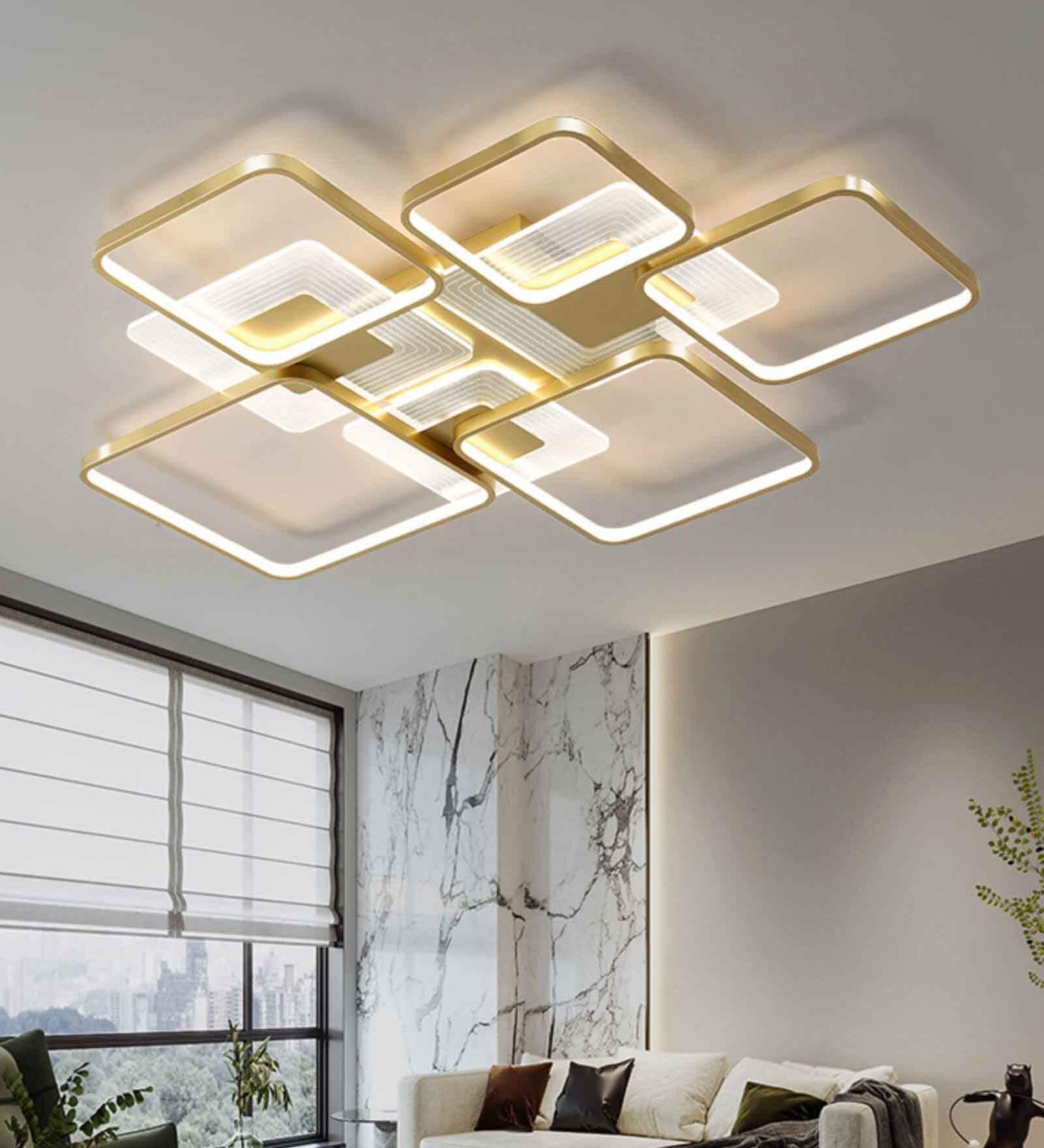 Zest Gold LED Smart Voice Assist Chandelier