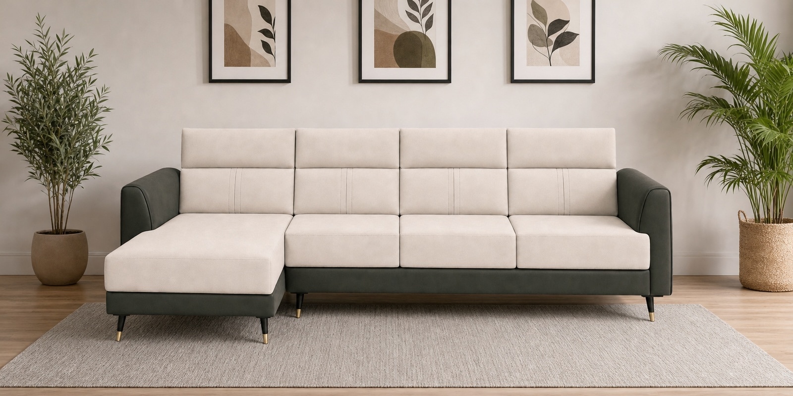 Zenith 6 Seater Rhs Sofa In Beige Colour Zenith 6 Seater Rhs Sofa In Beige Colour