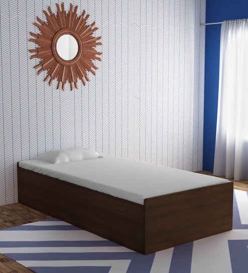 Buy Zeal Divan Bed With Storage In Wenge Finish By Decor Modular