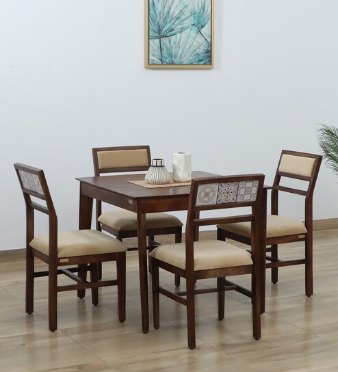 Rubber Wood Contemporary 4 Seater Dining Sets Online @Upto 70% OFF ...