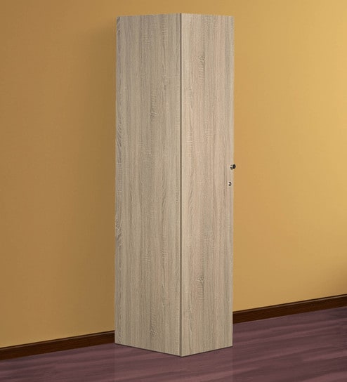 Buy Zen Single Door Wardrobe In Sonoma Oak Finish By Godrej