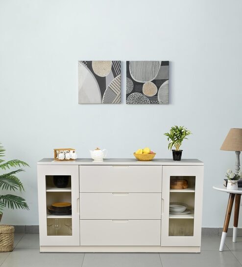 Zenith Crockery Unit in White Finish