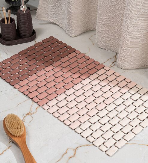 Zephyr Blush Anti-Slip Shower Mat 39 X 73 cm