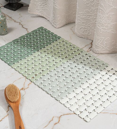 Zephyr Sage Anti-Slip Shower Mat 39 X 73 cm