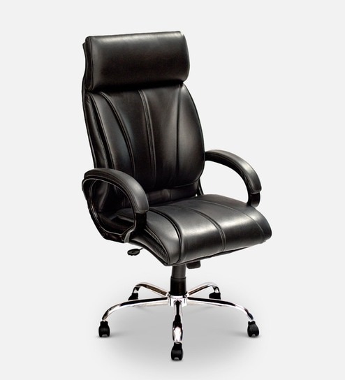 Zeus Leatherette Executive Chair in Black Colour
