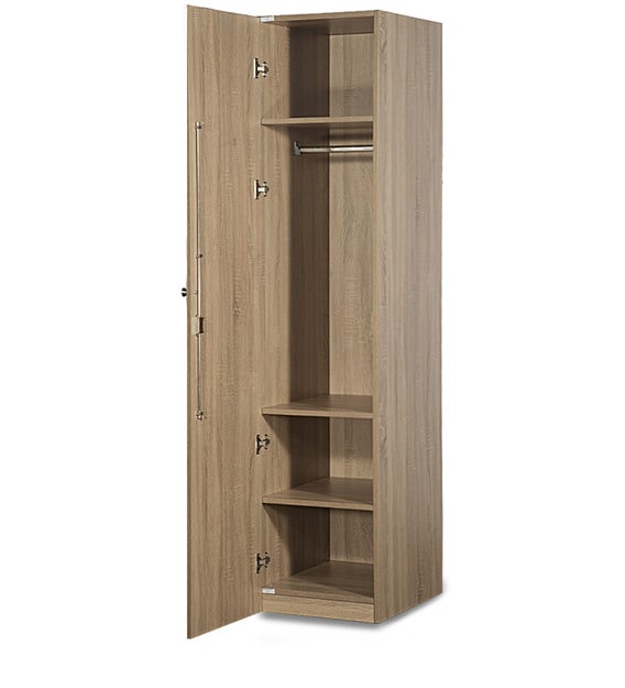 Buy Zen Single Door Wardrobe in Sonoma Oak Finish by ...