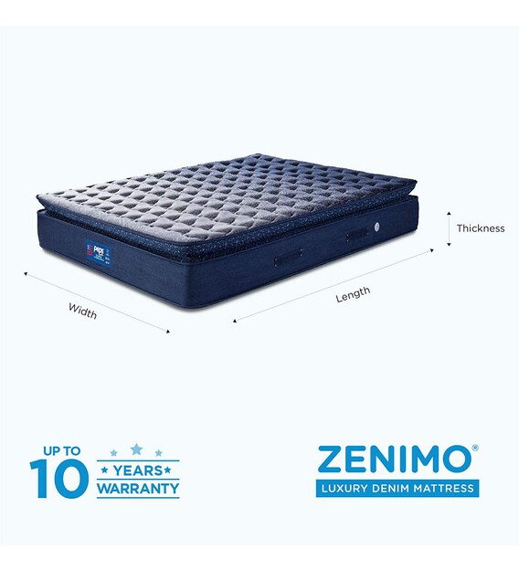 Buy Zenimo 8 Inches King Size Pocket Spring Mattress by