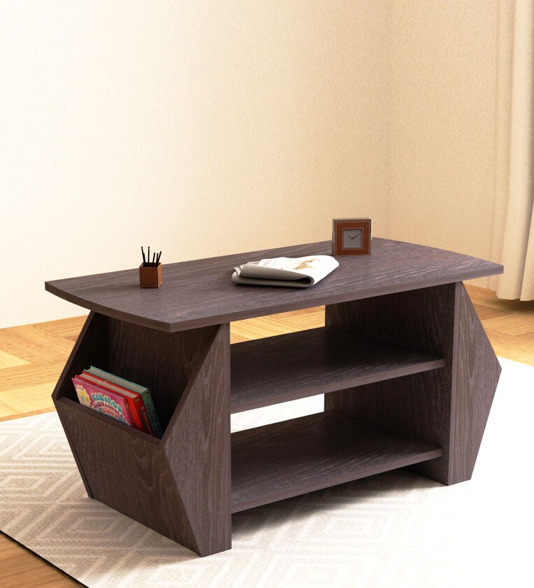Buy Zeno Coffee Table in African oak Finish by Wood You Online Contemporary Rectangular Coffee