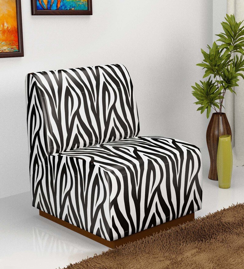 zebra slipper chair