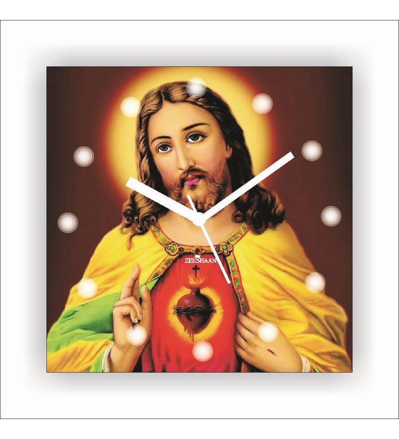Buy Zeeshaan Jesus Christ Printed Wall Clock Online Traditional Wall