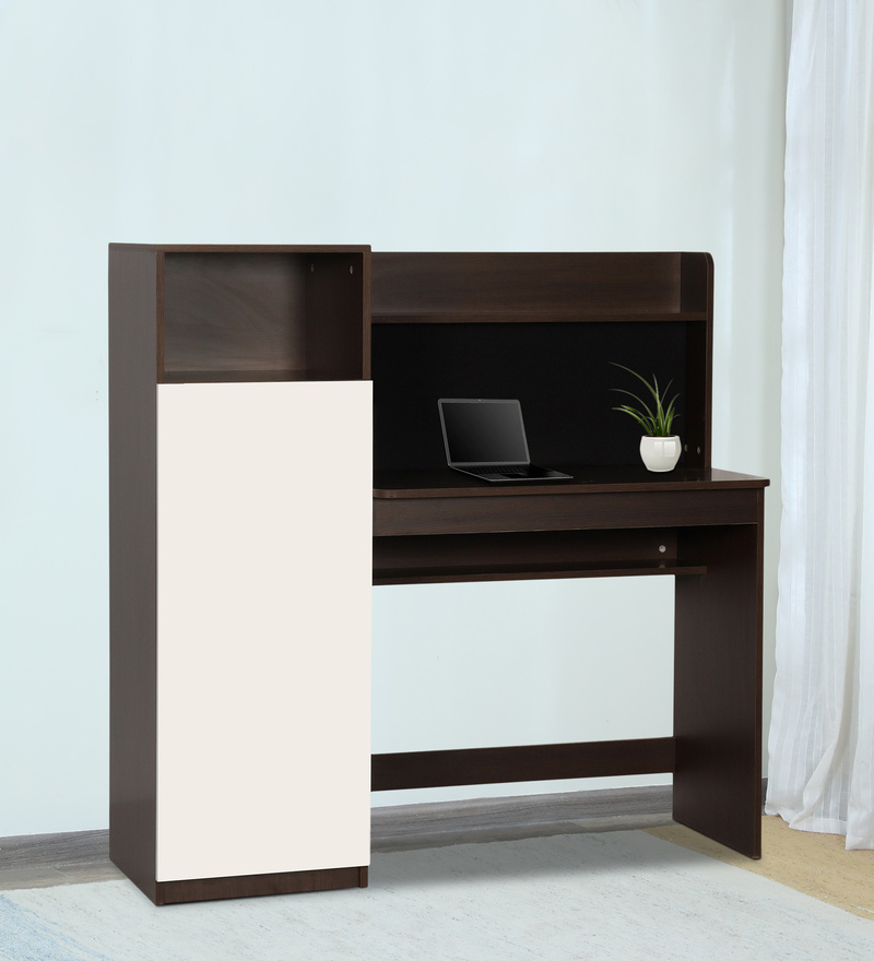 stanza study table in walnut finish by trevi furniture