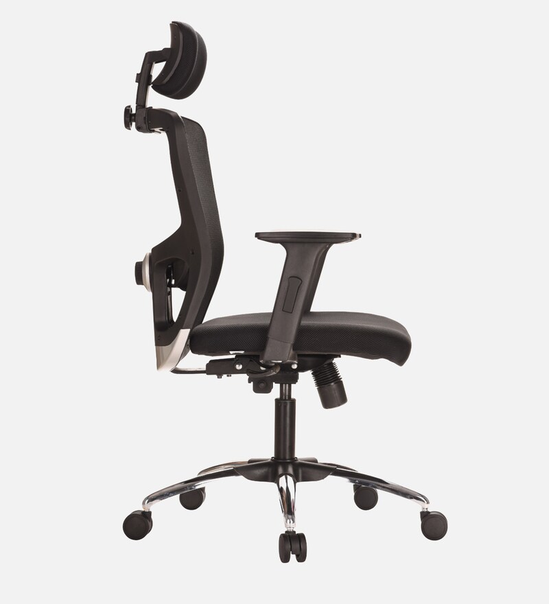 Buy Zenith Pro Breathable Mesh Ergonomic Chair in Black Colour by
