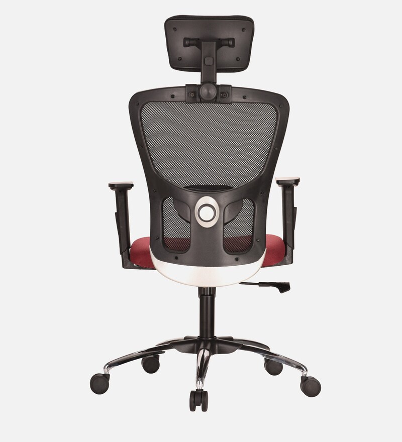 Buy Zenith Hb Pro High Back Ergonomic Office Chair In Maroon Colour By 