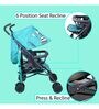 Zebbie Baby Stroller with Canopy in Blue Colour