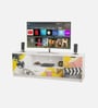 Zebra Digitally Printed TV Entertainment Unit With UV Protected Coating & Storage In White Finish
