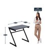 Zed Study Table in Black & Grey Finish