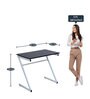 Zed Study Table in White & Grey Finish