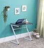 Zed Study Table in White & Grey Finish