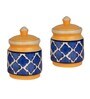 Zeel 500ml (Set of 2) Ceramic Jar Set with Lid