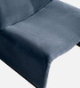 Zeenvik Sculpted Lounge Chair In Steel Blue Colour