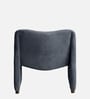 Zeenvik Sculpted Lounge Chair In Steel Blue Colour