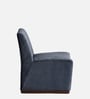 Zeenvik Sculpted Lounge Chair In Steel Blue Colour