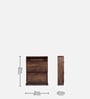 Zeist Solid Wood Tilt Out Shoe Rack In Provincial Teak Finish