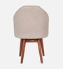 Zelkova Acacia Wood 6 Seater Dining Set In Natural Glazed Finish with Revolving Chair In Beige Fabric Zelkova Acacia Wood 6 Seater Dining Set In Natural Glazed Finish with Revolving Chair In Beige Fabric