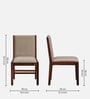 Zella Sheesham Wood Dining Chairs In Honey Oak Finish (Set Of 2)
