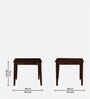 Zellige Solid Wood 4 Seater Dining Set In Tubbaq Finish