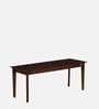 Zellige Solid Wood 6 Seater Dining Set In Tubbaq Finish With Bench