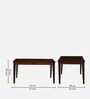 Zellige Solid Wood 6 Seater Dining Set In Tubbaq Finish With Bench