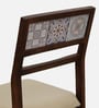 Zellige Solid Wood 6 Seater Dining Set In Tubbaq Finish