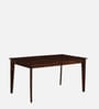 Zellige Solid Wood 6 Seater Dining Table In Tubbaq Finish
