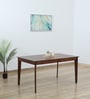 Zellige Solid Wood 6 Seater Dining Table In Tubbaq Finish