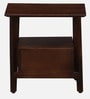 Zellige Solid Wood Bedside Table In Tubbaq Finish With Drawer