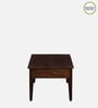 Zellige Solid Wood Coffee Table In Tubbaq Finish With Drawer